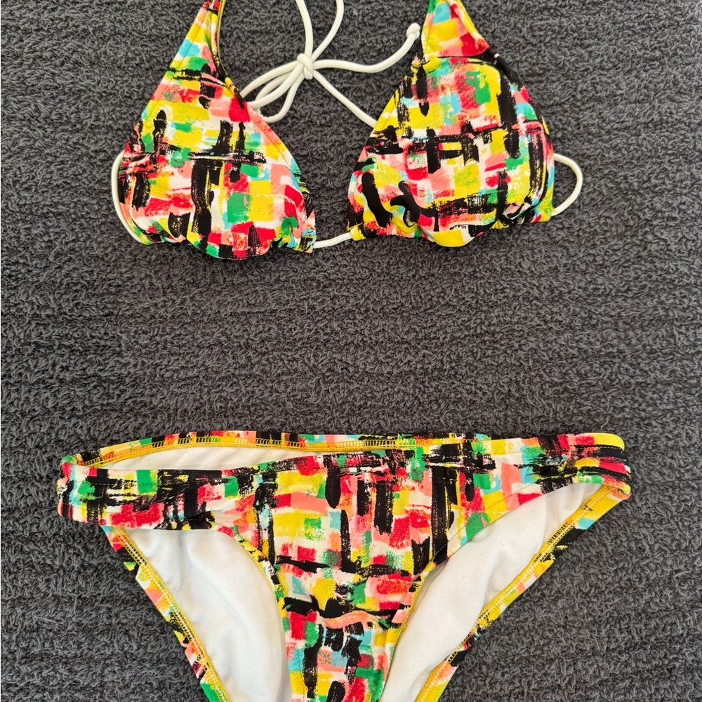 Vibrant colorful bikini